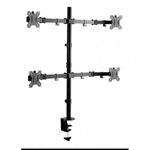 Soporte Monitor Neumático Escritorio 4 Monitores