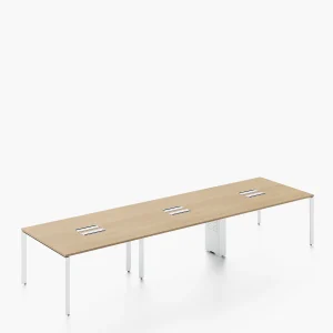 Escritorio Neo con pasacables 120 Bench 6 pers