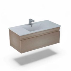 Banitorio Colgado Flat 1 Cajón 900 mm con Lavamanos